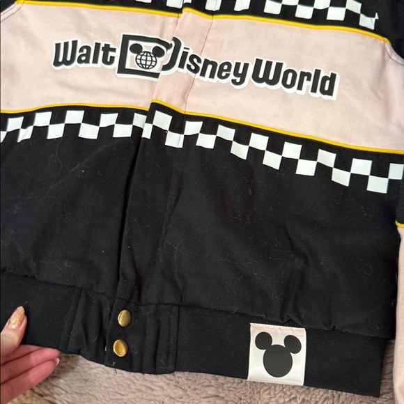 Disney Black and Pink Checkered Jacket size xl - Picture 5 of 9